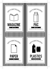 simple border 分別シールデザイン おしゃれなゴミ分別シール 無料ダウンロード ラベル シール シール ゴミ箱 分別