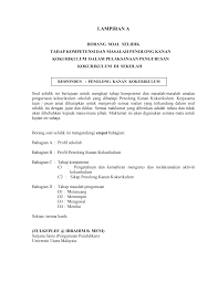 Kokurikulum sebagai salah satu kegiatan penting dalam sistem pendidikan di negara kita. 2