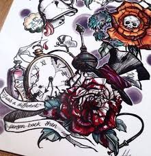 Black Alice In Wonderland Tattoos Tattoo Sleeve Alice In Wonderland Beautiful 20 Ideas Wonderland Tattoo Alice And Wonderland Tattoos Alice In Wonderland Tattoo Sleeve