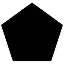 The sum of the internal angles in a simple pentagon is 540°. Pentagon Shape Sticker