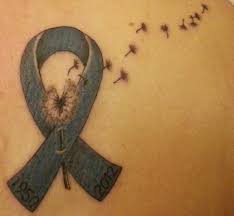Women goes for cancer ribbon tattoo on their shoulder to show their disputed mood and to create awareness of the cancer disease. Cancer Ribbon Tattoos Tattoo Design Ideas On We Heart It