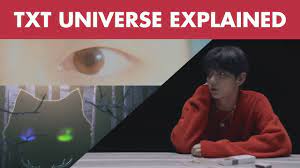 The txt universe (often shortened to +u or tu ) is a south korean media franchise and shared fictional universe that is centered on a series of music videos, short films and photocards, independently produced by big hit entertainment and based on characters inspired by the members. Guide To The Txt Universe U Theory Explained Youtube