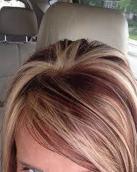 Blonde Hair With Red Highlights And Brown Lowlights Uhlgw3z7 Red Hair With Blonde Highlights Blonde Hair Color Hair Color Highlights