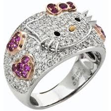 World Most Beautiful Expensive Wedding Rings Pics Walls Point Hello Kitty Jewelry Hello Kitty Wedding Hello Kitty Items