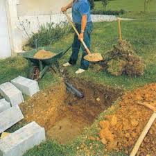 evacuation des eaux pluviales construire un puisard puisard eau pluviale cloture jardin bois