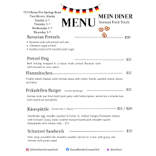 Mein Diner Food Truck — German restaurant food truck in Fairbanks, Alaska