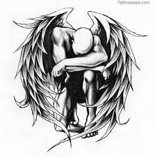 It should not be combine with other tattoos, angel and devil tattoo design usually look beautiful on prominent parts of the body just like neck, arm, forearm, chest and ankle but it also depends on the taste. Crying Angel Tattoo Designs A Collection Of Popular And Best Tattoo Fallen Angel Tattoo Dark Angel Tattoo Angel Wings Tattoo