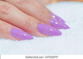 Matte or glossy, embellished or simple, we have all the inspiration you need for your next purple nails design. Woman Beautiful Hand Manicure Painting Cute Stock Photo Edit Now 1471532747