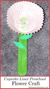 I cut slits in the tissue paper just like in the cupcake liner. Cupcake Liner Preschool Flower Craft There S Just One Mommy