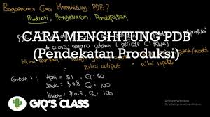 Cara Menghitung Pdb Pendekatan Produksi Youtube
