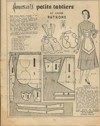 Tabliers Annees 50 Dans Couture Couture Petits Tabliers 1950s Vintage Apron Pattern Aprons Vintage