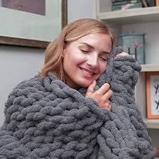 FSFF Manta de Punto Grueso, Manta de Chenilla, Tejido a Mano, Manta súper  Grande, decoración del hogar, Mantas acogedoras para Cama o sofá, Gris  Oscuro de 40"y Tiempos; 60" : Amazon.com.mx: Hogar