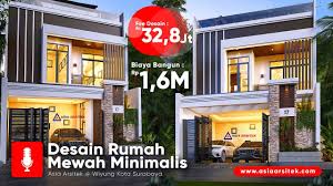 Harga pagar rumah batu alam juga tidaklah terlalu mahal mengingat bahan yang. 3d Review Jasa Arsitek Desain Rumah Mewah Minimalis 3 Lantai Wiyung Kota Surabaya Youtube