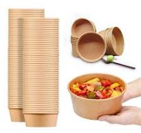 25oz Kraft Paper Bowl with Lids - Eco-Friendly & Customizable