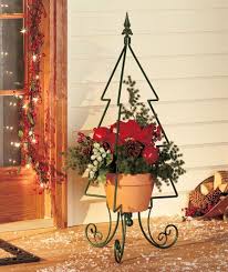 Metal Tree Plant Stand Metal Christmas Tree Holiday Christmas Tree Christmas Tree Plant