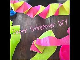 It's no secret that party streamers make simple, affordable party decorations. Paper Streamer Decorations Youtube