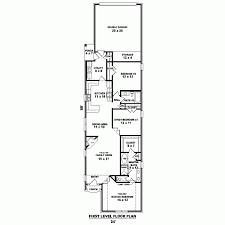 House Plan 46980 One Story Style With 1579 Sq Ft 2 Bed 2 Bath Garage House Plans Narrow Lot House Plans Floor Plans