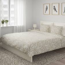 Vinterjasmin Housse De Couette Et 2 Taies Blanc Beige 240x220 65x65 Cm Housse De Couette Couette Housses