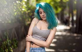 A spelling variation of the neelam or nilam that means the blue sapphire. Wallpaper The Sun Trees Sexy Pose Model Shorts Portrait Makeup Mike Hairstyle Beauty Blue Hair Bokeh Delaiah Gonzalez Eric Vend Images For Desktop Section Devushki Download