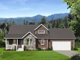 Plan 68430vr Backwoods 3 Bed House Plan With Attached 2 Car Garage Garage House Plans New House Plans House Plans