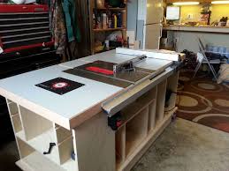 My Table Saw Station Table Saw Station Table Saw Workbench Diy Table Saw