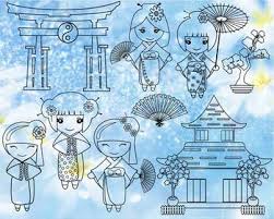 Download free cute outline icons on various themes for user interfaces and graphic design. Black White Outline Kokeshi Japanese Dolls Svg Pdf Jpg Kids Color Book 1274s