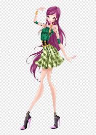 Here's roxy, the fairy of animals from winx club in her mythix transformation. Roxy Tecna Mythix Fairy Pin Wow Roxy Purple Pin Png Pngegg