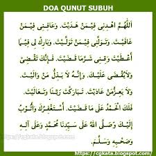 Doa Qunut Untuk Sholat Subuh Dengan Bacaan Arab Dan Bahasa Indonesia Cgkata
