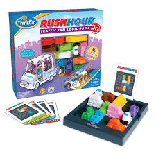 In the game, you need a short time to withdraw the machine from the board to win. Rush Hour Jr Thinkfun