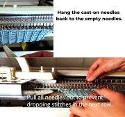 Kid's cut and sew sweater on a Brother 260 knitting machine -