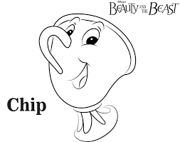 Belle is a young woman who sacrifices herself to protect her father, who must die because he harvested a rose in the garden of a horrible monster. Chip Beauty And The Beast Coloring Pages Disney Movies List