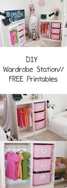 Free Printable Organize Your Child S Clothes With This Diy Wardrobe Station Montessori War Diy Clothes Storage Clothes Organization Diy Diy Bedroom Storage