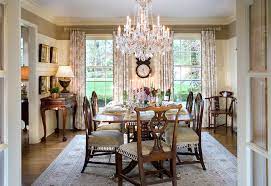 It is most pleasing to the eye for the rug to reflect the shape of the table. Tasteful Ideas For Traditional Dining Room Floors
