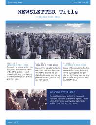Newsletter With Headings