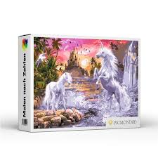 Jeden dienstag gibt es einen neuen blogbeitrag, der mit viel liebe von unseren redakteuren verfasst wird. Diy Malen Nach Zahlen Set Fur Erwachsene Einhorner Im Paradies Picmondoo