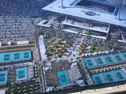 Miami Open Will Plant Some Ivy At New Hard Rock Stadium Site Sports Facility Architecture Miami Tennis Stadium