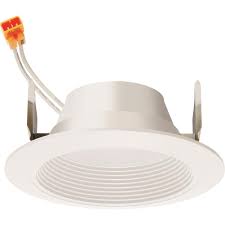 Juno Lighting Contractor Select Basics Series 4 In 2700k Warm White Integrated 900 Lumen Led Recessed Retrofit Baffle Trim 4rld G3 09lm 27k 90cri 120 Frpc Wwh M6 The Home Depot