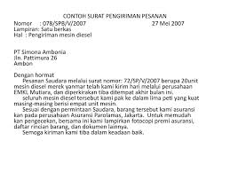 Contoh Surat Order Dunia Belajar