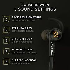 Back Bay American Eq 35 Wireless Bluetooth Earbuds 8 Hours Of Battery In 2020 Bluetooth Earbuds Wireless Earbuds Hifi