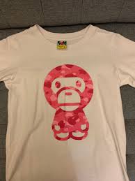 A bathing ape or bape is a japanese fashion brand. Bathing Ape Baby Milo T Shirt Women S Fashion Tops Shirts On Carousell