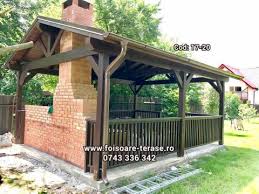 Un foisor din lemn, rotund, este mai elegant decat unul din otel si poliester. Foisoare Lemn Bucuresti Si Ilfov Foisoare Terase Ro