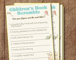 Storybook Baby Shower Name That Storybook Printable Game Etsy In 2020 Storybook Baby Shower Baby Shower Book Printable Baby Shower Games
