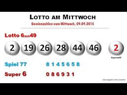 Die gewinnzahlen in der richtigen. Lotto News Die Gewinnzahlen Vom Mittwoch 09 09 2015 Youtube