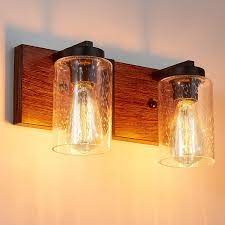 Maybe you would like to learn more about one of these? Buy Vintage Wall Sconce Buxvrcs Industrial Bathroom Vanity Light Fixtures Over Mirror Sconces Wall Lighting With Seeded Glass For Hallway Kitchen Farmhouse 2 Light Online In Indonesia B091ghvwdd