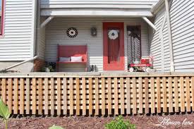 It's a simple diy project that's perfect for the beginner. Diy Lattice To Hide An Ugly Wall Under The Front Porch Lehman Lane