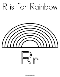 Yes ramen can have rainbows too! R Is For Rainbow Coloring Page Twisty Noodle