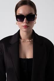 Aqua Di Polo 1987 Beverly Black Women's Square Sunglasses Apsn012901-  Trendyol