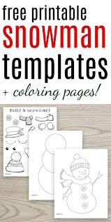 Free Printable Snowman Templates The Artisan Life Snow christmas winter cute frozen drawing ice illustration art. free printable snowman templates the