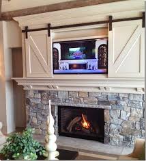 Is Your Tv Over The Fireplace Here S What I M Doing Rustic Farmhouse Fireplace Farmhouse Fireplace Decor Fireplace Remodel