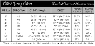 Chloe Dress Size Chart Mount Mercy University